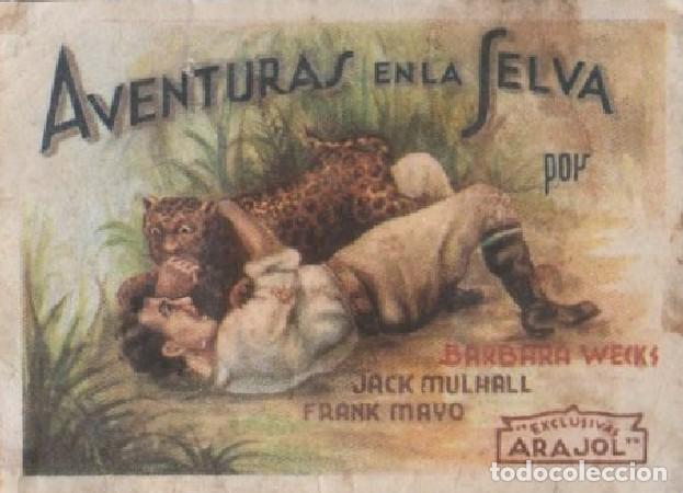 Folhetos de m&atilde;o de filmes antigos de cinema: PROGRAMA DE CINE. AVENTURA EN LA SELVA PC-6306