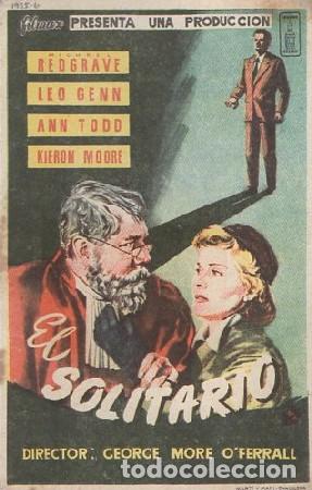 Folhetos de m&atilde;o de filmes antigos de cinema: PROGRAMA DE CINE. EL SOLITARIO PC-6322