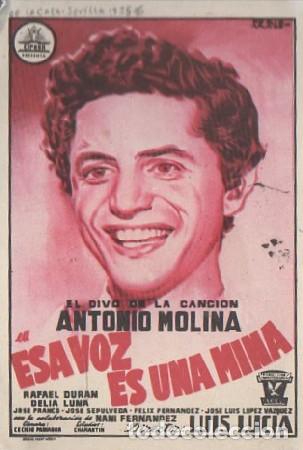 Cine: PROGRAMA DE CINE. ESA VOZ ES UNA MINA PC-6325 - Foto 1