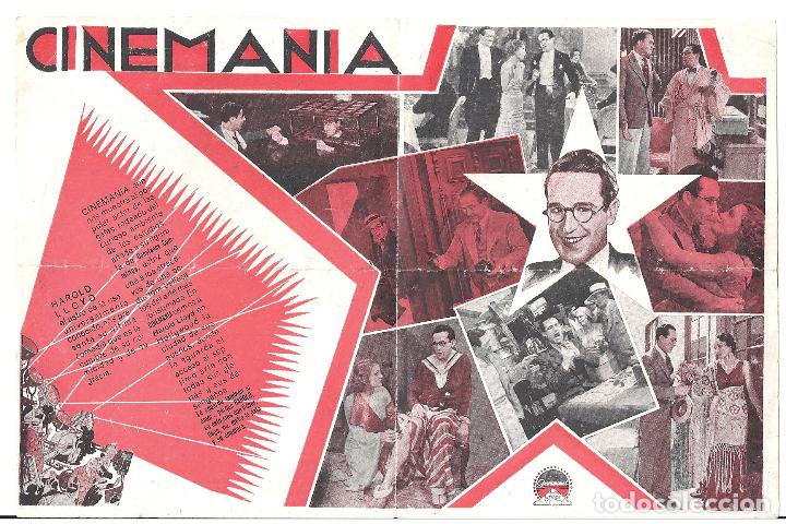 Cine: PTCC7 22 CINEMANIA PROGRAMA DOBLE PARAMOUNT HAROLD LLOYD CONSTANCE CUMMINGS - Foto 2