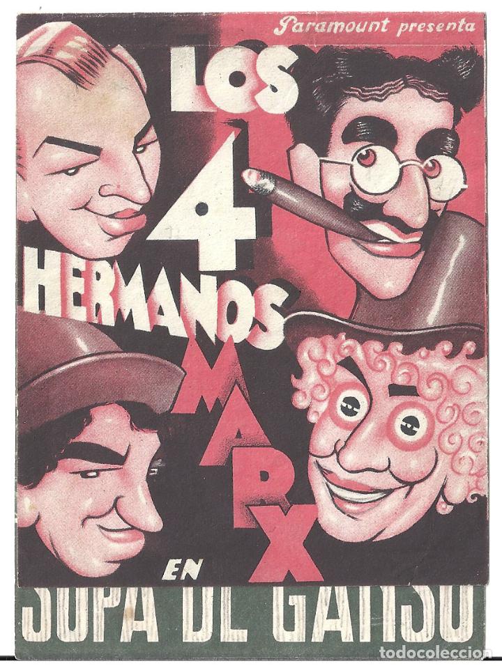 Cine: PTCC7 22 SOPA DE GANSO PROGRAMA DOBLE PARAMOUNT HERMANOS MARX - Foto 1