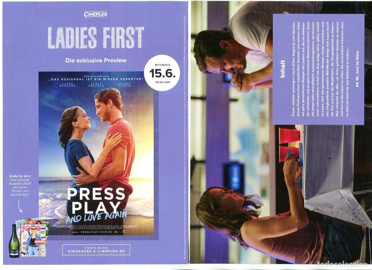 Cine: PRESS PLAY, con Danny Glover. 15 X 21 cms. - Foto 1