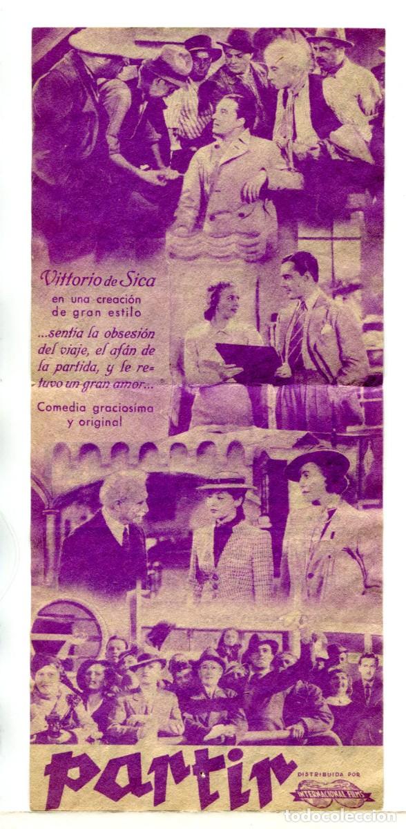 Cine: PARTIR,con Vittorio de Sica. - Foto 2