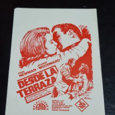 Cine: PROGRAMA DE MANO - DESDE LA TERRAZA 1969. Lote 387888104