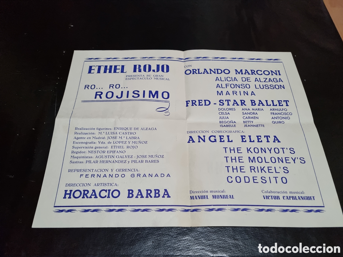 Cine: PROGRAMA DE MANO - ETHEL ROJO - RO...RO..ROJISIMO 1968 - Foto 2