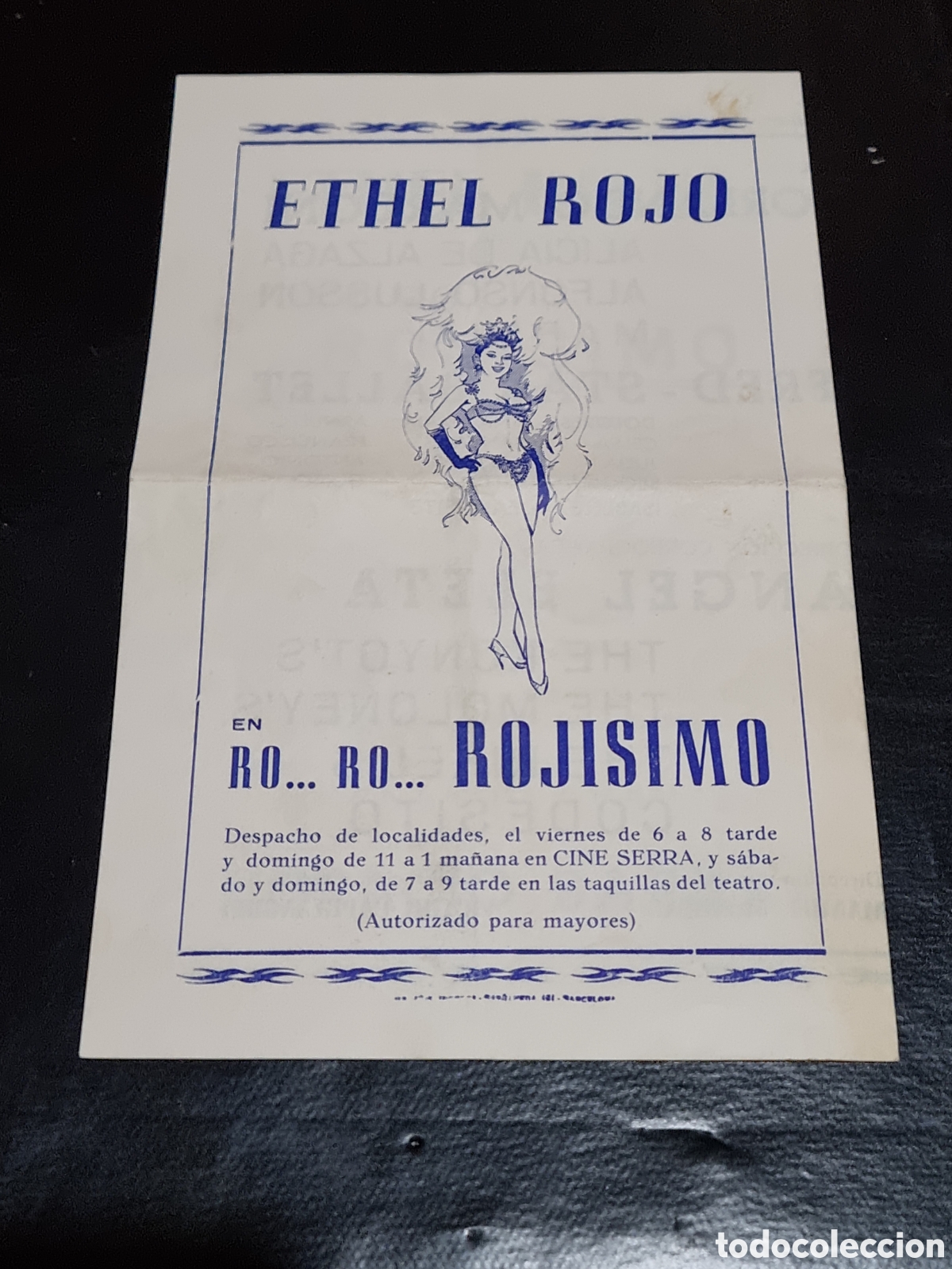 Cine: PROGRAMA DE MANO - ETHEL ROJO - RO...RO..ROJISIMO 1968 - Foto 3