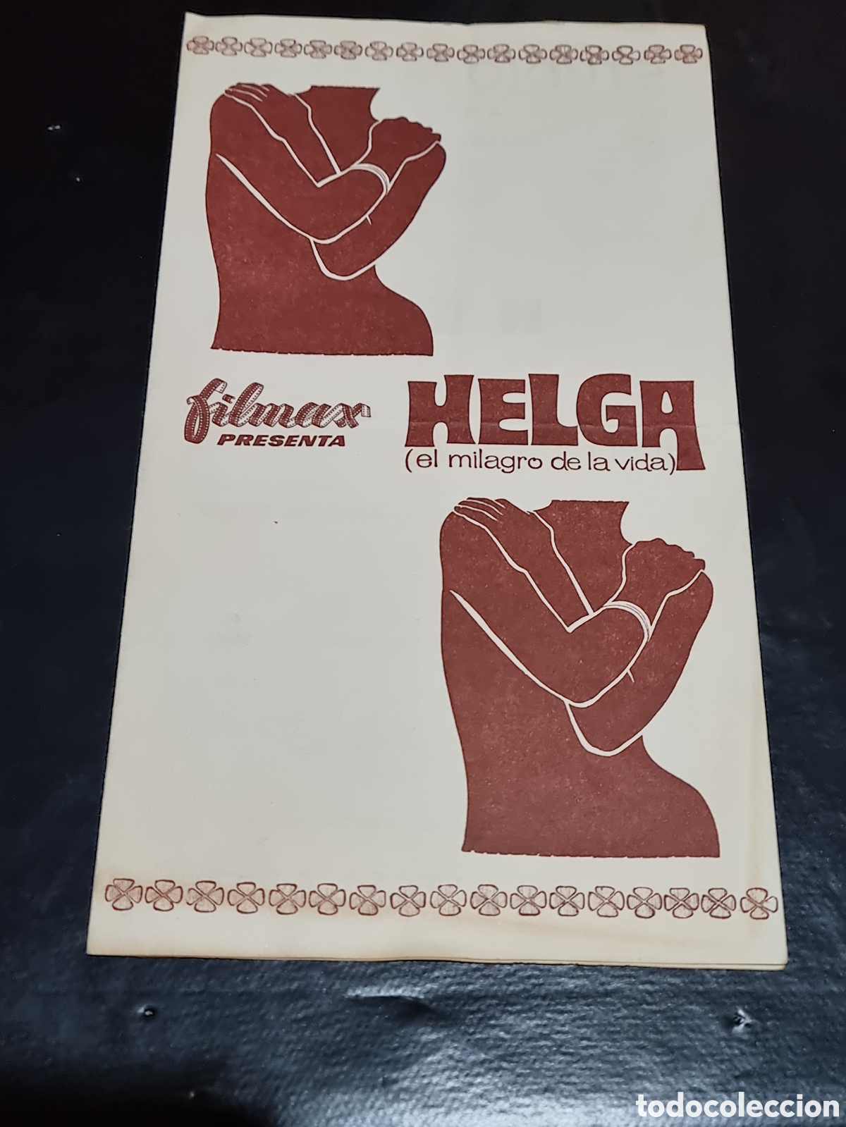 Cine: PROGRAMA DE MANO - HELGA - EL MILAGRO DE LA VIDA - Foto 1