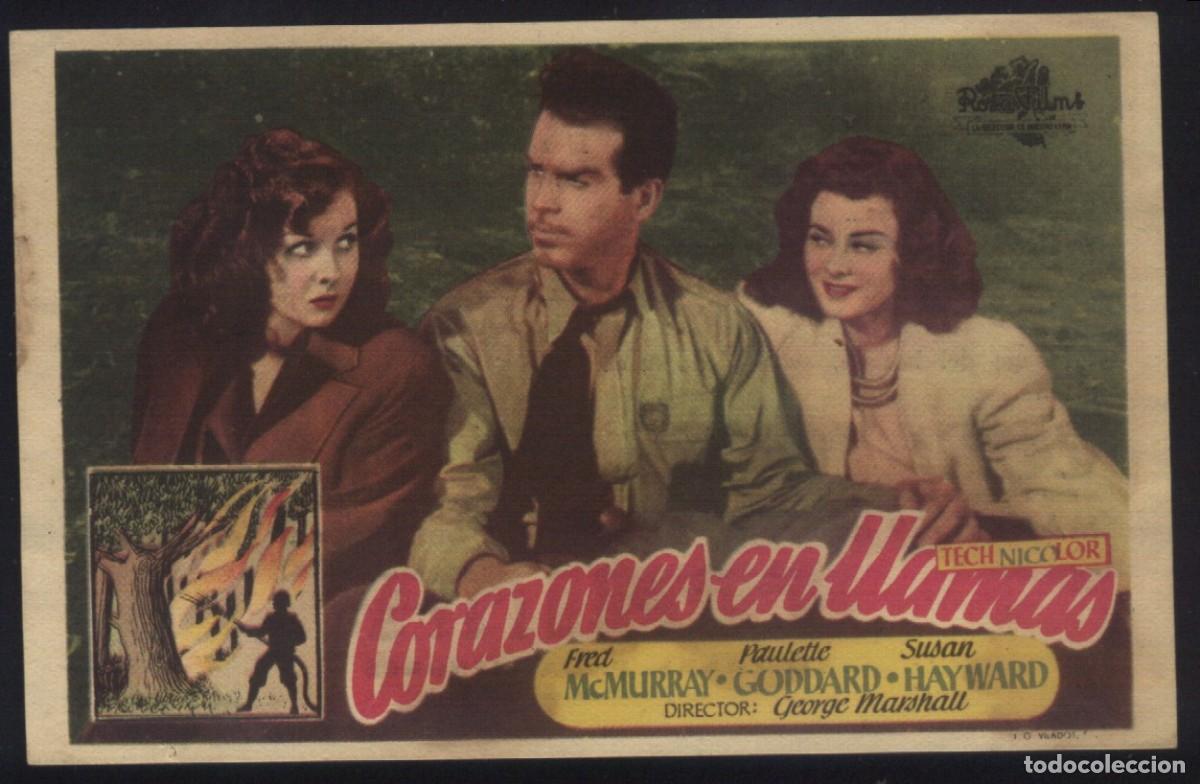 Cinema: Q-10811- CORAZONES EN LLAMAS (The Forest Rangers) (CINE FEMINA - LERIDA) Fred MacMurray
