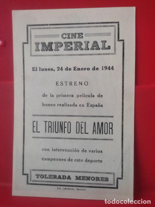 Cine: CINE IMPERIAL 1944 TRIUNFO DEL AMOR - Foto 2