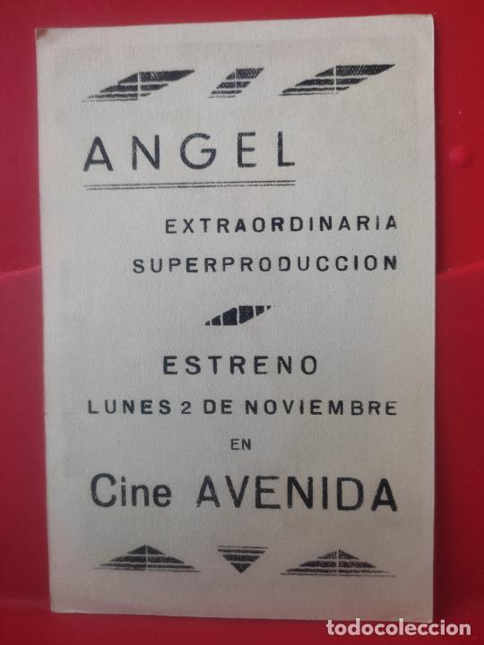 Cine: MARLENE DIETRICH ANGEL PROGRAMA MANO CINE AVENIDA - Foto 2