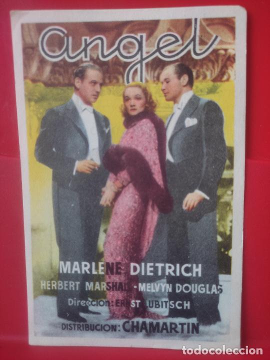 Cine: MARLENE DIETRICH ANGEL PROGRAMA MANO CINE AVENIDA - Foto 1