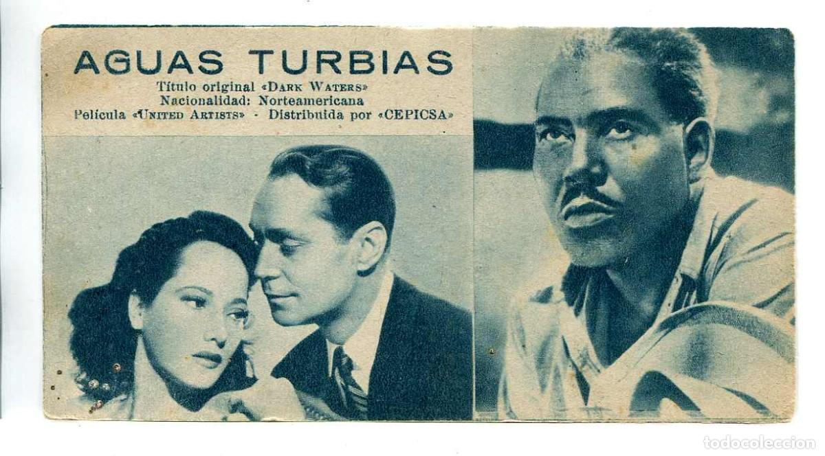Cinema: AGUAS TURBIAS, CON MERLE OBERON. FICHA 141.