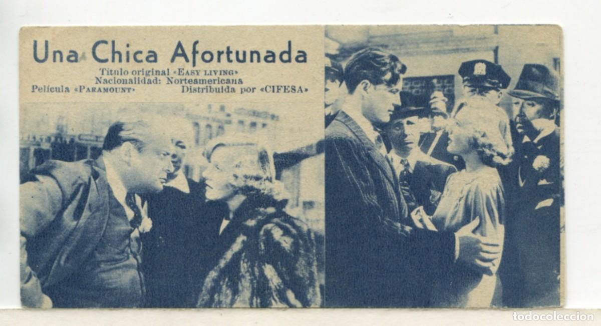 Cinema: UNA CHICA AFORTUNADA, con Jean Arthur. Ficha N&ordm; 149.