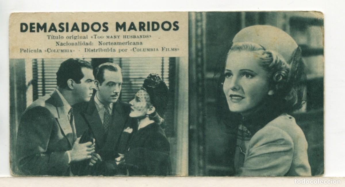 Cinema: DEMASIADOS MARIDOS, con Jean Harlow. FICHA N&ordm; 210.