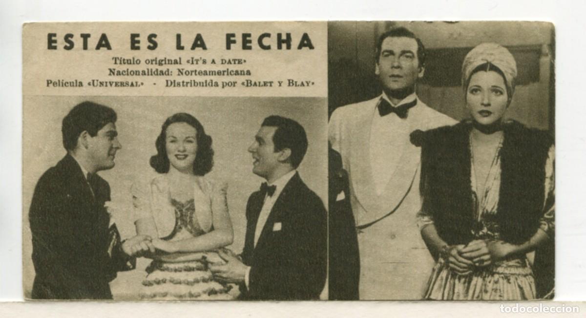 Cinema: ESTA ES LA FECHA, con Diana Durbin. FICHA N&ordm;243.