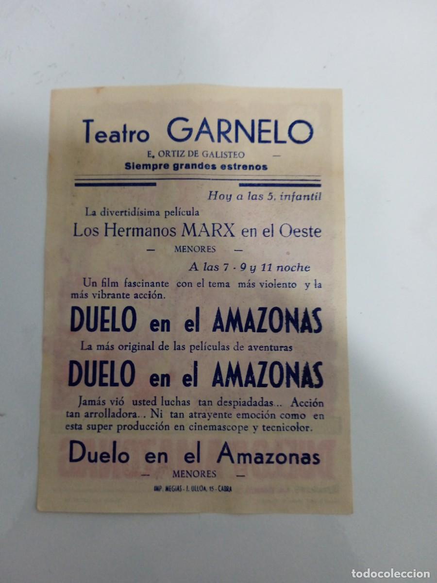 Cine: Duelo en el Amazonas con publicidad Teatro Garnelo Cabra - Foto 2
