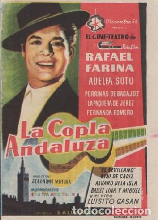 Cine: PROGRAMA DE CINE. LA COPLA ANDALUZA PC-6345 - Foto 1