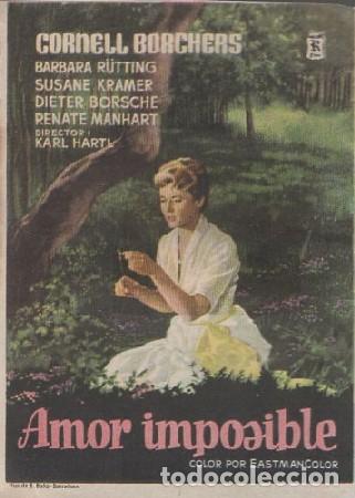 Cine: PROGRAMA DE CINE. AMOR IMPOSIBLE PC-6347 - Foto 1