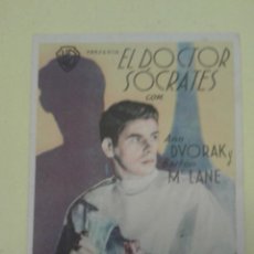 Cine: EL DOCTOR SOCRATES ANN DVORAK ORIGINAL S.P.