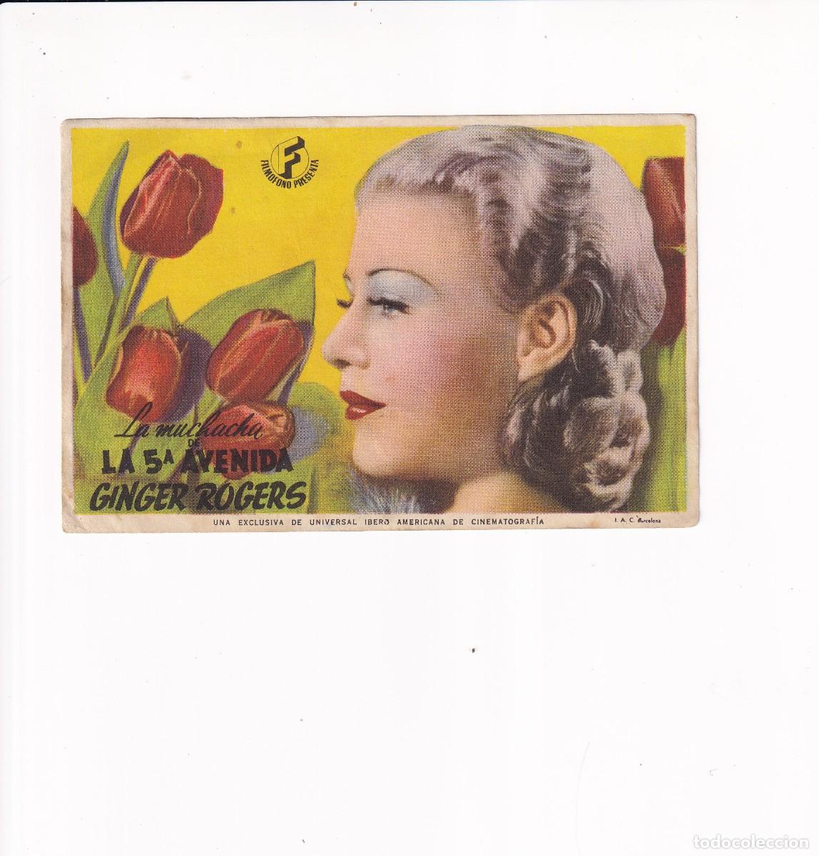 Cine: LA MUCHACHA DE LA 5&ordf; AVENIDA .- GINGER ROGERS - Foto 1