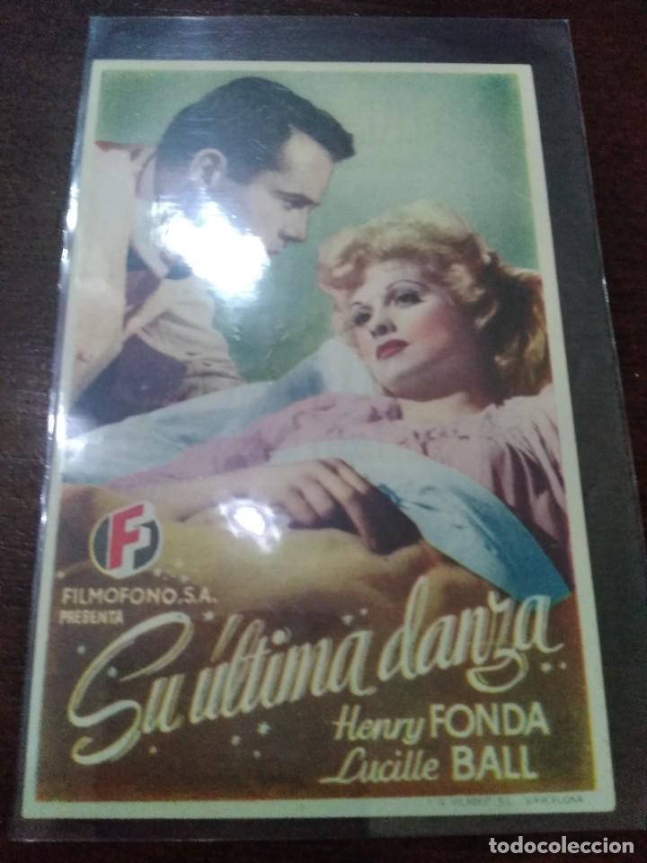 Cine: PROGRAMA O FOLLETO DE MANO DE CINE su &uacute;ltima danza - Foto 1