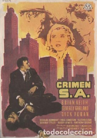 Cine: PROGRAMA DE CINE. CRIMEN S.A. PC-6391 - Foto 1