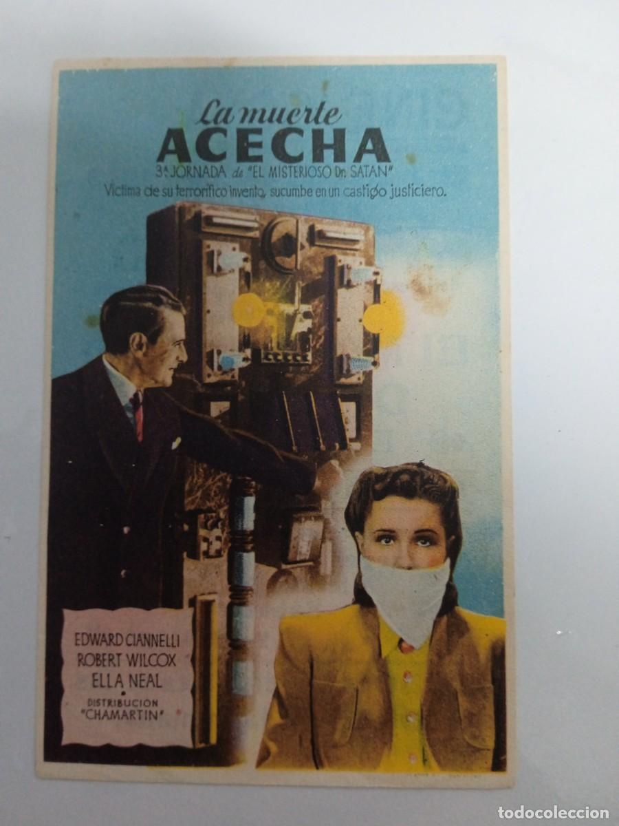 Cinema: El misterioso dr. Sat&aacute;n Jor 3 : La muerte acecha con publicidad Cine Goya