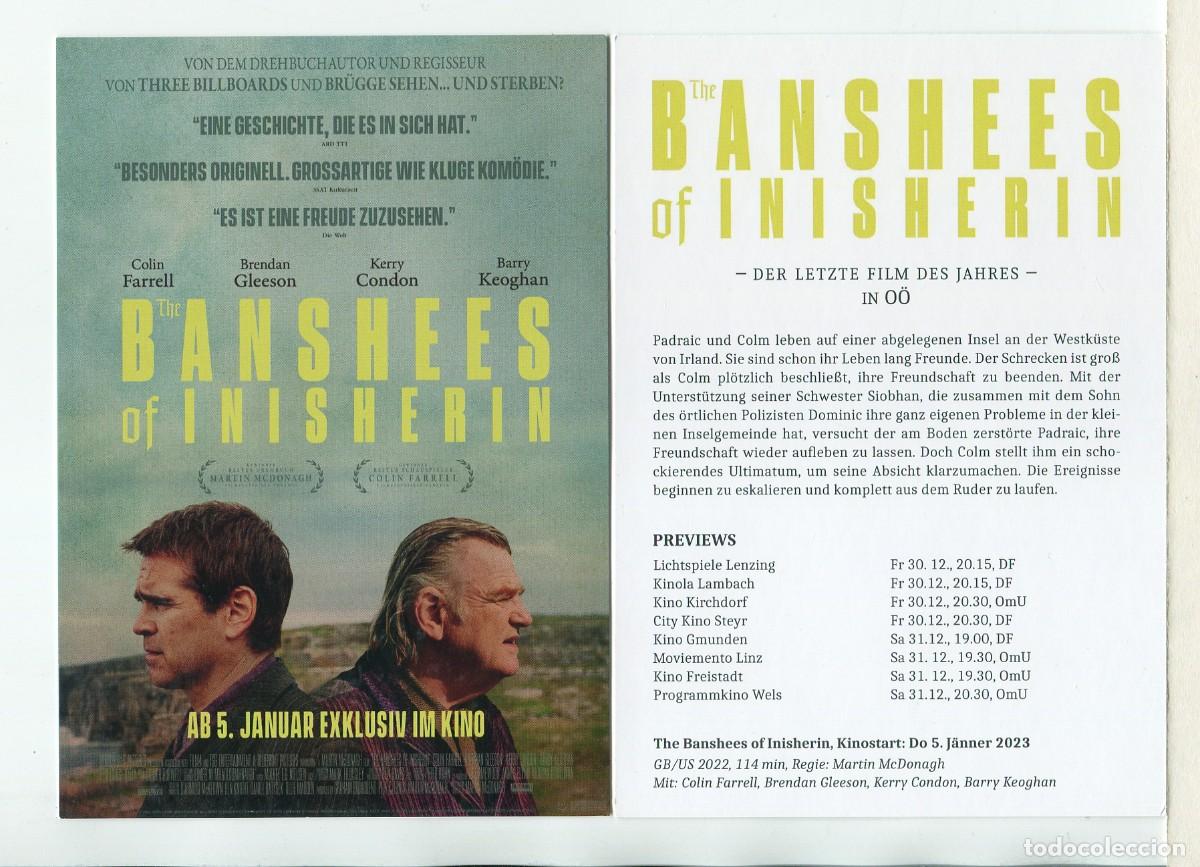 Cinema: THE BANSHEES OF INISHERIN, PROGRAMA AUSTRIACO.