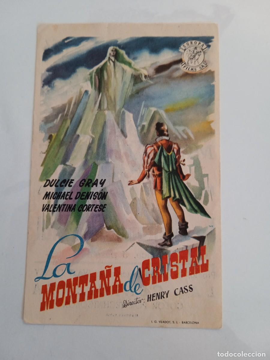  Foglietti di film di film antichi di cinema: La monta&ntilde;a de cristal con publicidad Barcel&oacute; Cinema