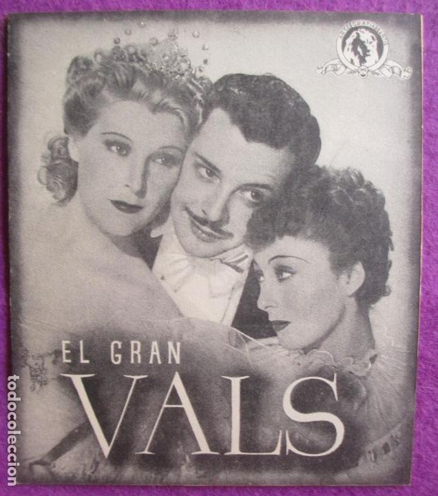  Foglietti di film di film antichi di cinema: PROGRAMA DE CINE FOLLETO DE MANO EL GRAN VALLS LUISE RAINER METRO GOLDWYN MAYER PM276