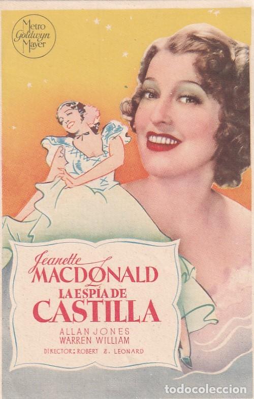  Foglietti di film di film antichi di cinema: FOLLETO DE MANO DE LA PELICULA LA ESPIA DE CASTILLA SIN PUBLICIDAD