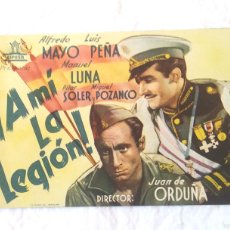 Cine: A MÍ LA LEGIÓN AÑO 1942 PROGRAMA DOBLE CIFESA. ALFREDO MAYO. SALON CLARET