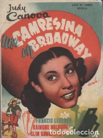 Cine: PROGRAMA DE CINE. UNA CAMPESINA EN BROADWAY PC-6447 - Foto 1