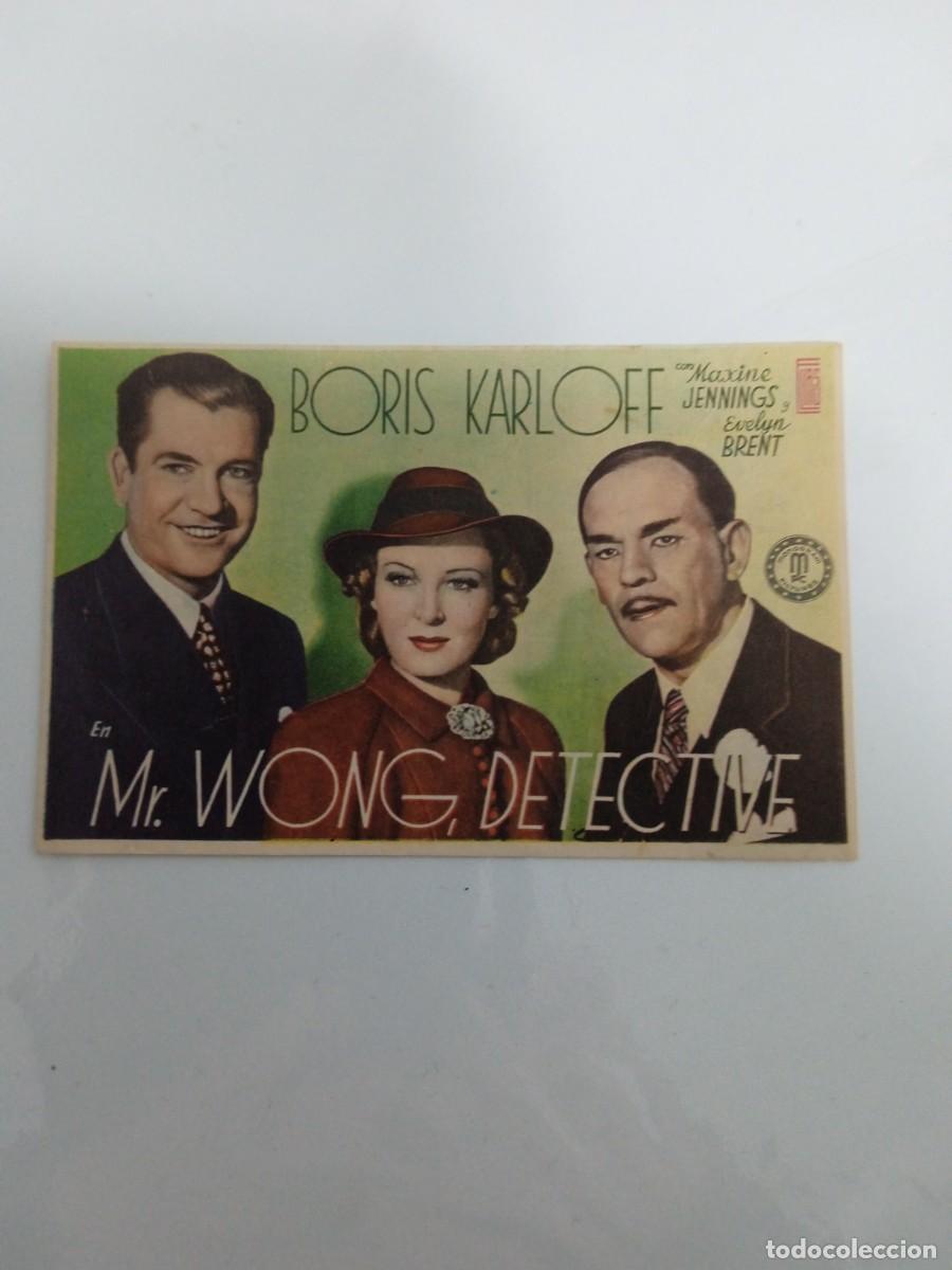  Foglietti di film di film antichi di cinema: Mr. Wong detective con publicidad Ideal Cinema Antequera
