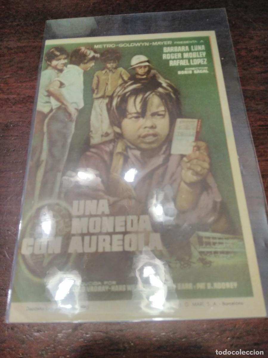 Cine: PROGRAMA O FOLLETO DE MANO DE CINE una moneda con aureola - Foto 1