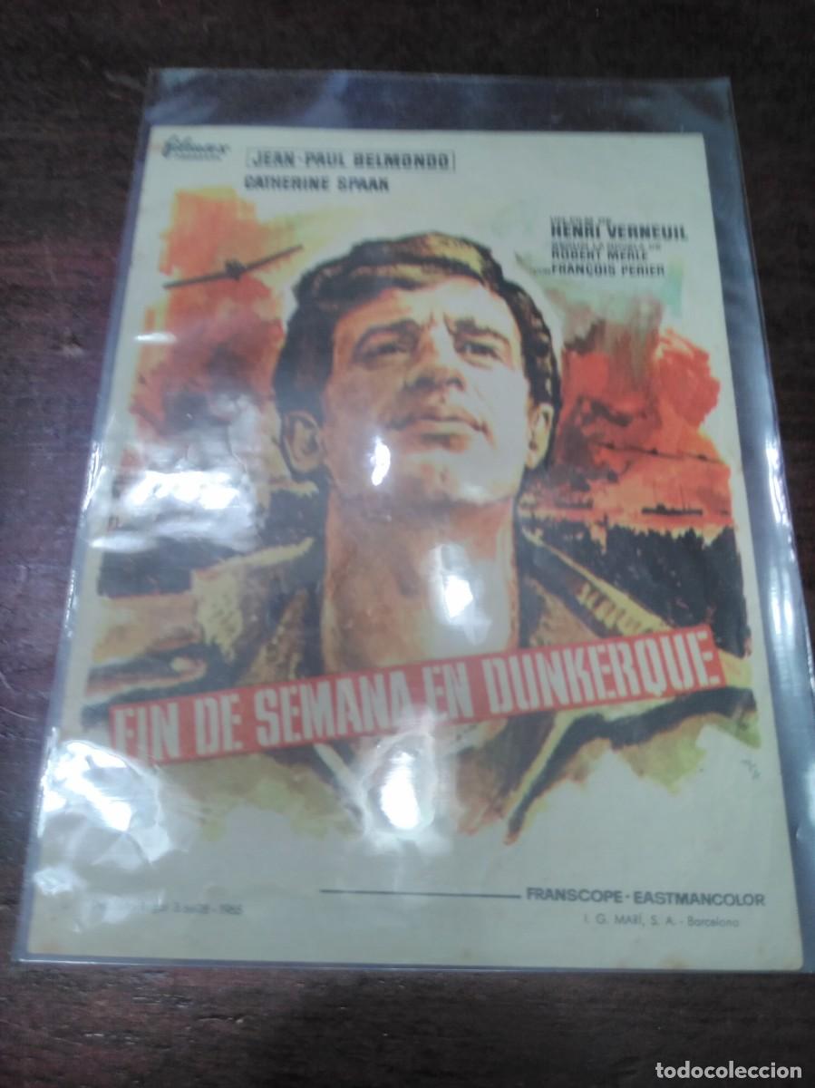 Cine: PROGRAMA O FOLLETO DE MANO DE CINE fin de semana en dunkerque - Foto 1