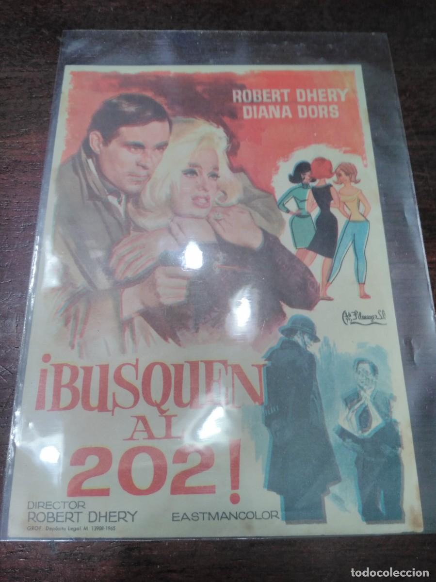 Cine: PROGRAMA O FOLLETO DE MANO DE CINE busquen al 202 - Foto 1