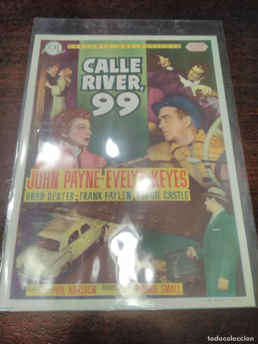 Cine: PROGRAMA O FOLLETO DE MANO DE CINE calle river 99 - Foto 1