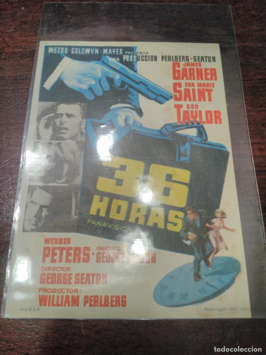 Cine: PROGRAMA O FOLLETO DE MANO DE CINE 36 horas - Foto 1