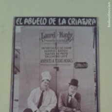 Cine: EL ABUELO DE LA CRIATURA STAN LAUREL Y OLIVER HARDY TIPO CARTULINA S.P.