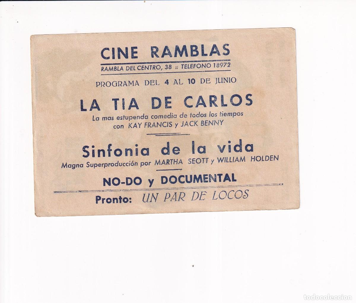 Cine: LA TIA DE CARLOS .- JACK BENNY - Foto 2