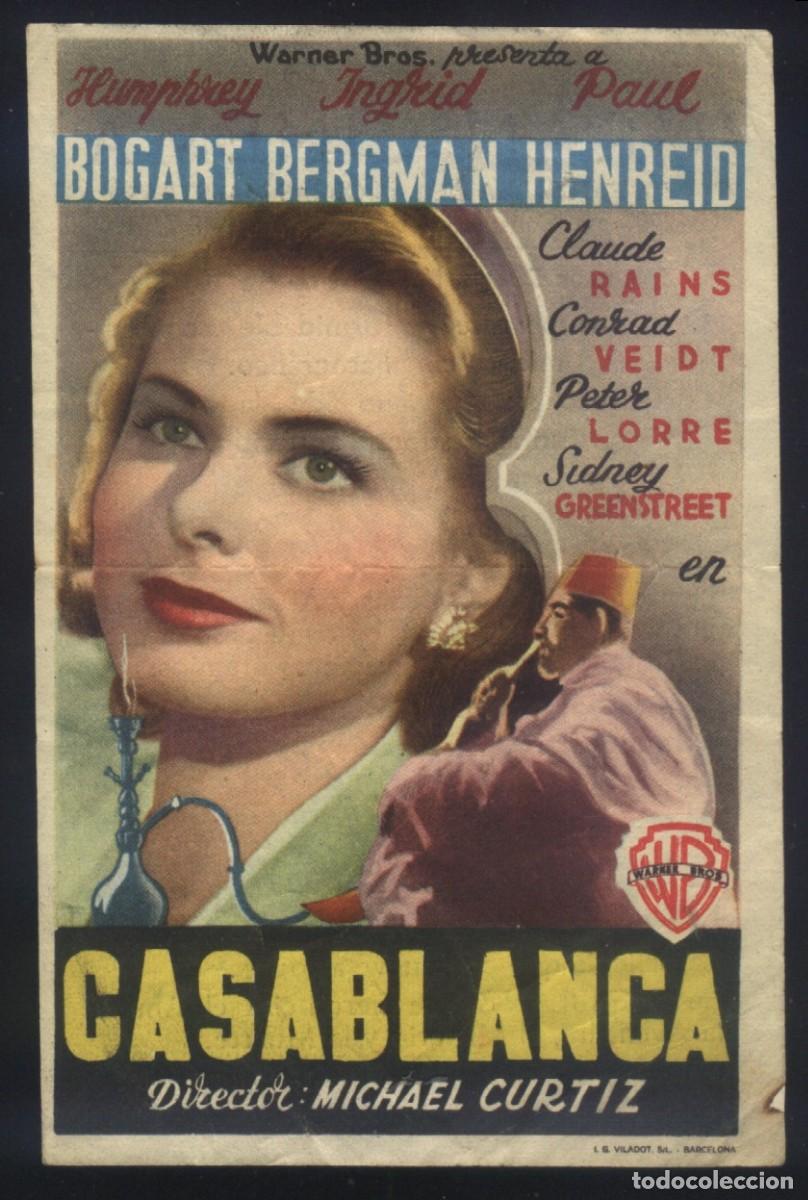 Cine: Q-09874- CASABLANCA (GRAN CINEMA - OVIEDO) HUMPHREY BOGART - INGRID BERGMAN
