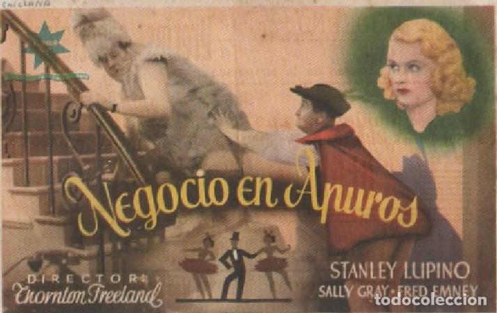 Folhetos de m&atilde;o de filmes antigos de cinema: PROGRAMA DE CINE. NEGOCIO EN APUROS PC-6459