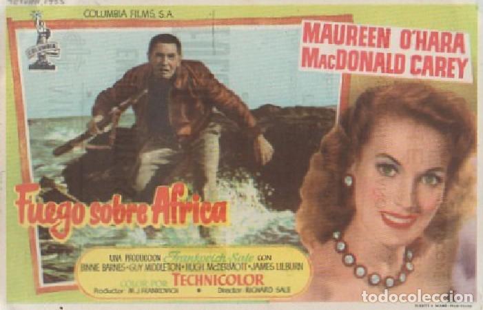 Cine: PROGRAMA DE CINE. FUEGO SOBRE AFRICA PC-6464 - Foto 1