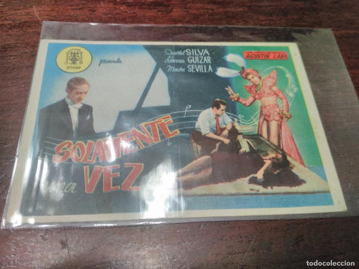 Cine: PROGRAMA FOLLETO DE MANO DE CINE solamente una vez - Foto 1