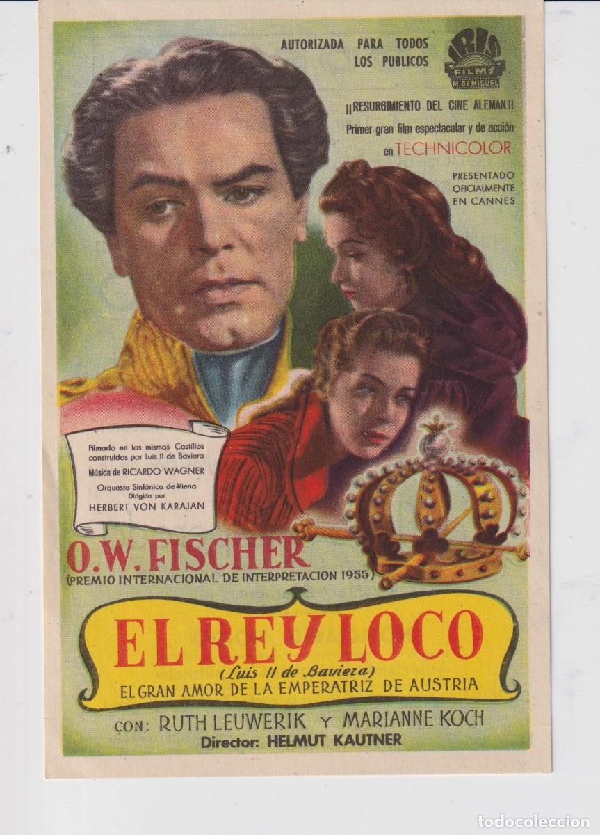 Cine: FOLLETO DE MANO EL REY LOVO CON RUTH LEUWERIK PUBLICIDAD CINE MODERNO TARRAGONA EL A&Ntilde;O 1946