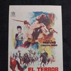 Cine: EL TERROR DE LOS BARBAROS PROGRAMA DE MANO DE CINE PRECIO POR UNIDAD PR 13. Lote 391312254