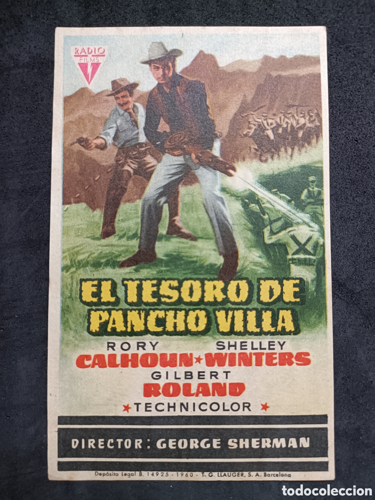 Cine: EL TESORO DE PANCHO VILLA PROGRAMA DE MANO DE CINE PR15 - Foto 1