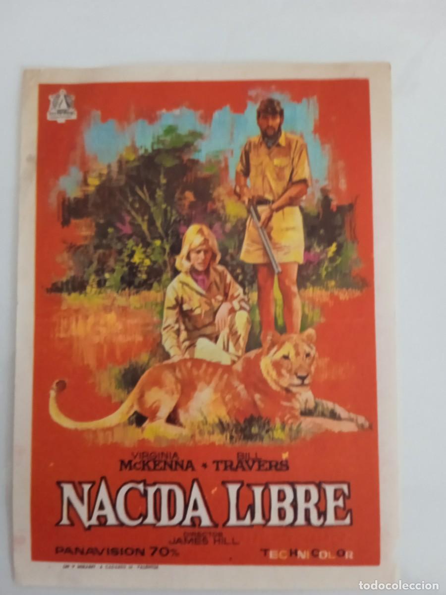  Foglietti di film di film antichi di cinema: Nacida libre con publicidad Cine Cervantes