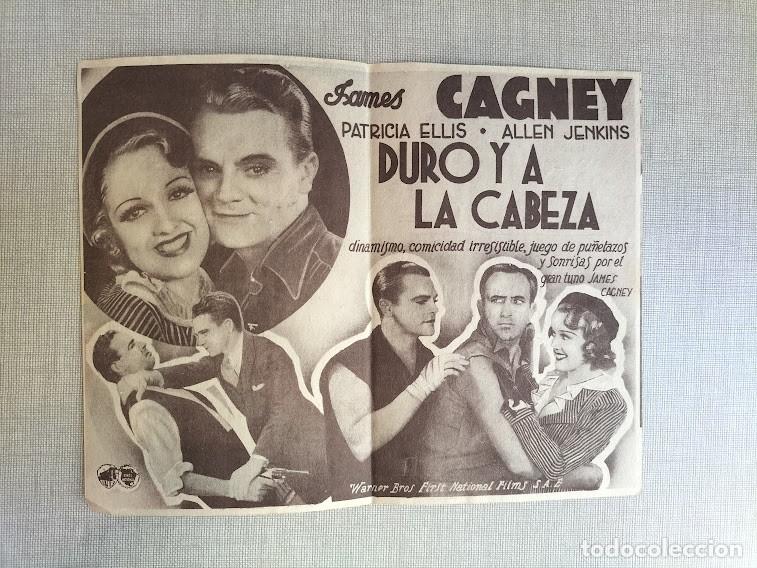 Cine: PTCC 173 DURO Y A LA CABEZA PROGRAMA DOBLE WARNER JAMES CAGNEY - Foto 2